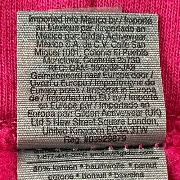 Gildan Hooded Sweatshirt Womens size Medium be kind Pullover Hoodie Bright Pink - Picture 8 of 9